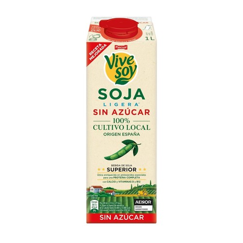 VIVE SOY Beguda de soja lleugera sense sucre en cartró