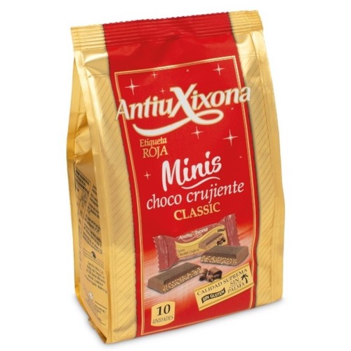 ANTIU XIXONA Torró de xocolata cruixent mini