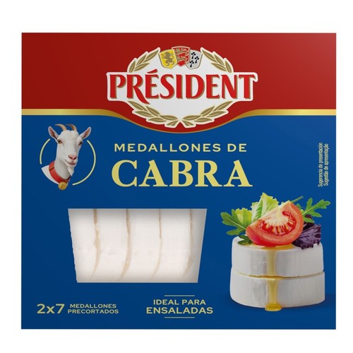 PRÉSIDENT Formatge de cabra a medallons