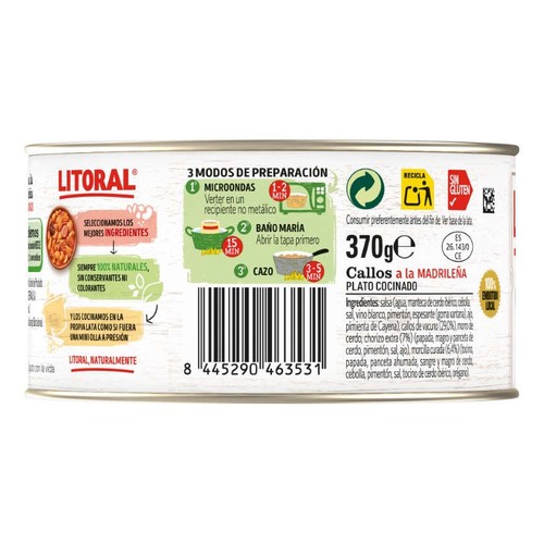 LITORAL Cap i pota a la madrilenya