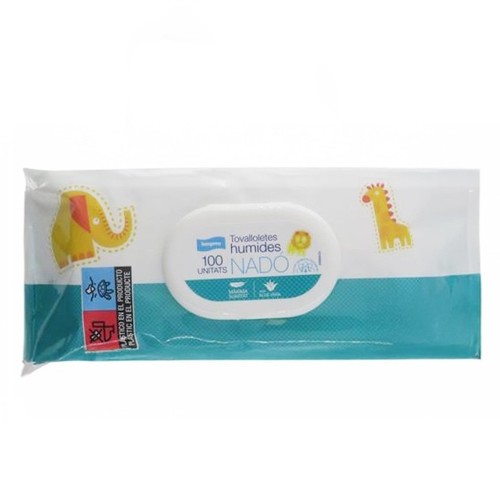 BONPREU Tovalloletes humides aloe vera per a nadó