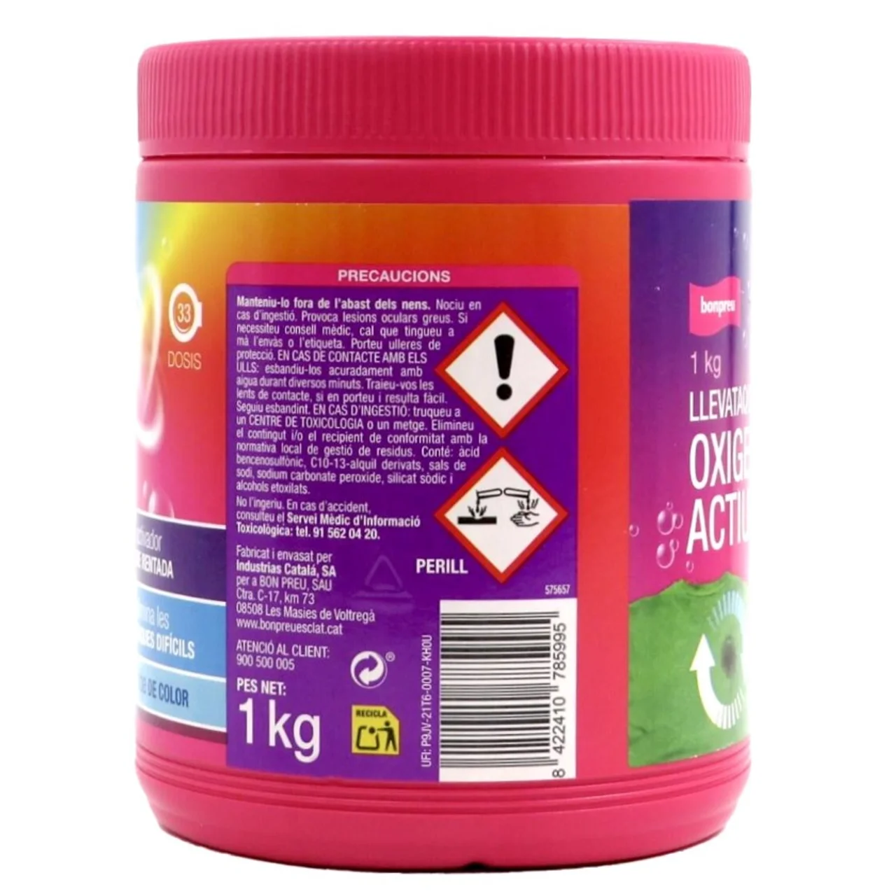 BONPREU Activador de lavado oxígeno activo ropa color