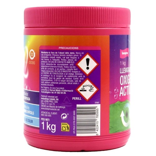 BONPREU Activador de rentada oxigen actiu roba color 33 dosis