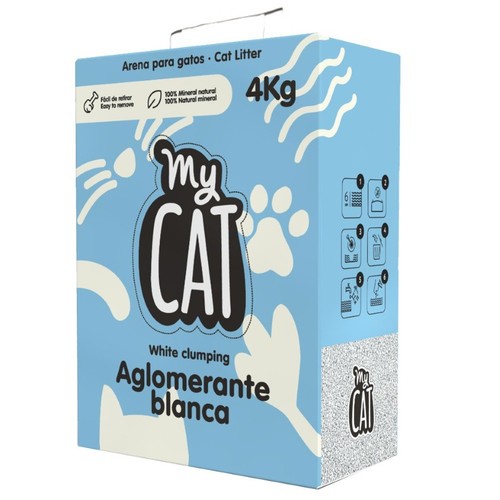 MY CAT Sorra aglomerant blanca per a gat