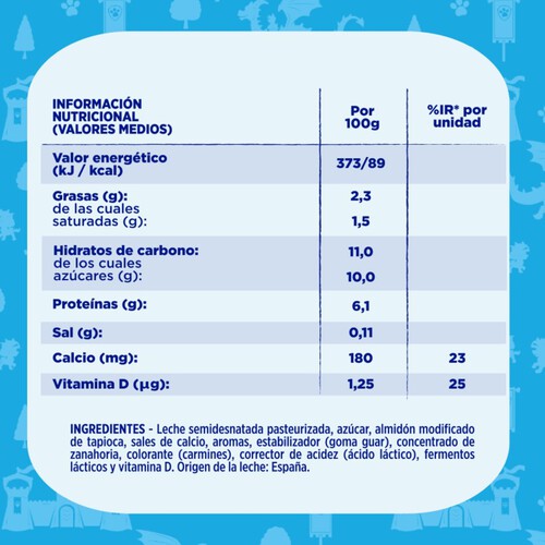 DANONINO Iogurt maxi de maduixa