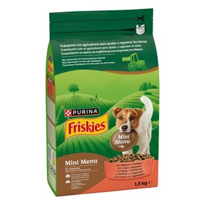FRISKIES Menjar de bou per a gos Mini Menu 1.5 kg