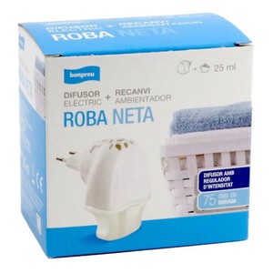 Imagen de BONPREU Difusor elèctric i recanvi ambientador roba neta