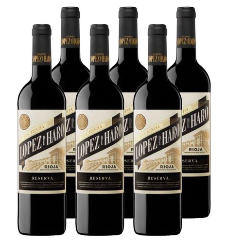 LOPEZ DE HARO Caixa de vi negre reserva DO Rioja