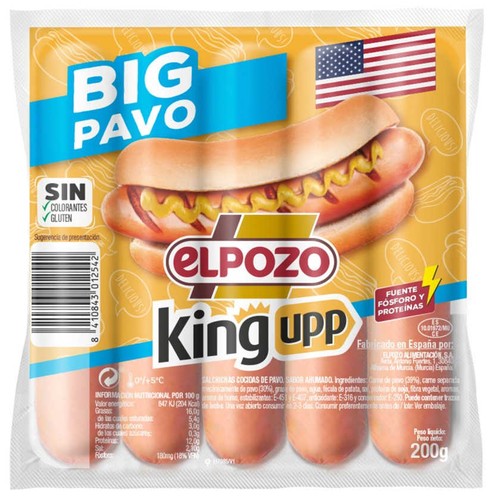 EL POZO Salsitxes cuites d'indiot Big Pavo
