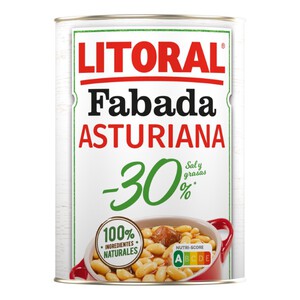 LITORAL Fabada asturiana -30% sal y grasa 0.42kg