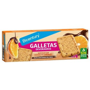 Imagen de BICENTURY Galetes Devoragras de xocolata i taronja