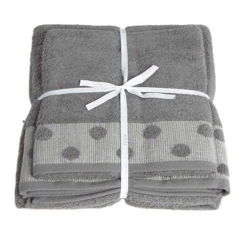 HOME INTERIORS Joc tovalloles Gris