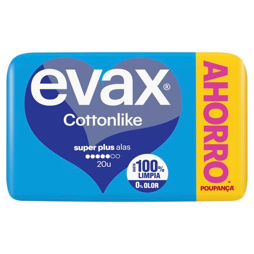 EVAX COTTONLIKE Compresa súper plus amb ales