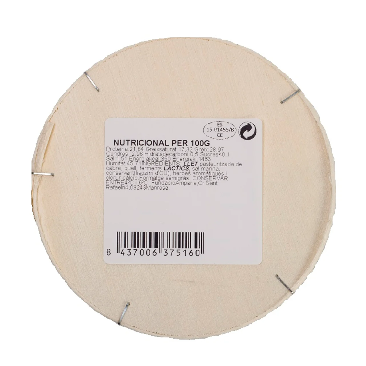 Queso de cabra con finas hierbas Km0