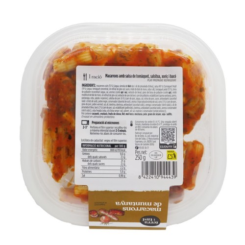 TERRA I TAST Macarrons de muntanya