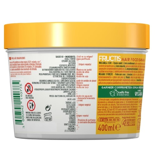 FRUCTIS Mascareta ultra nutritiva 3 en 1 de banana
