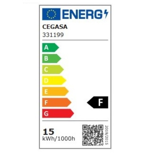 CEGASA Bombeta Led E27 G95 llum blanca 15W-4.000K