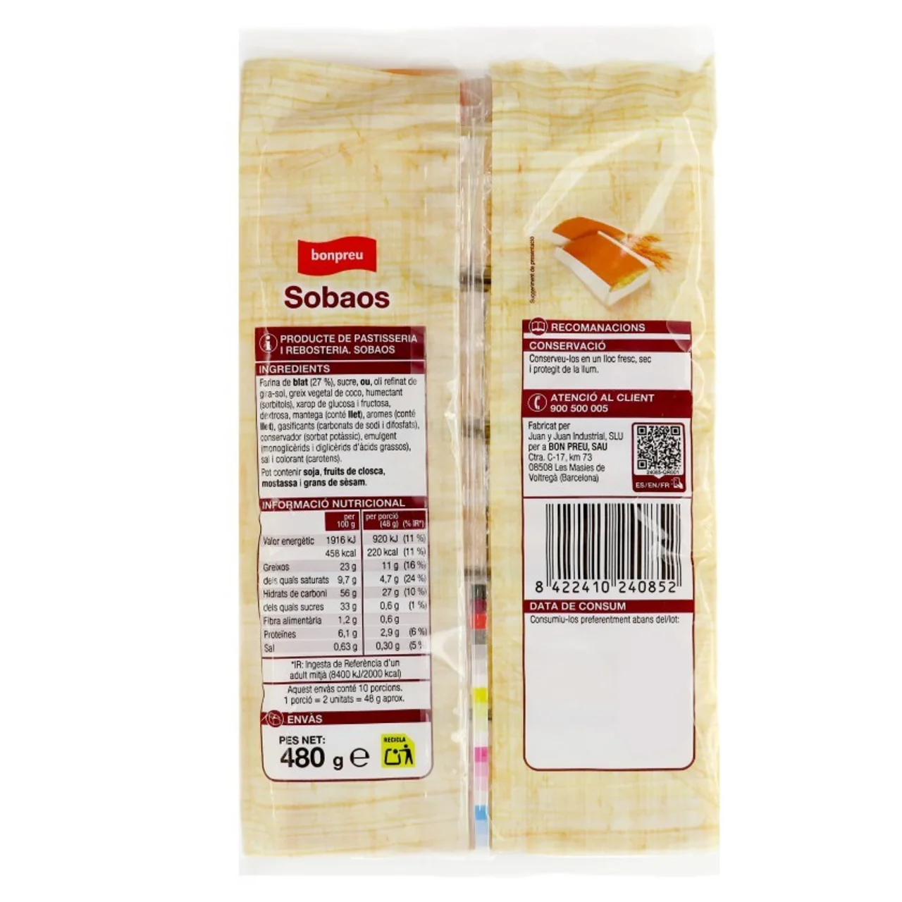 BONPREU Sobaos