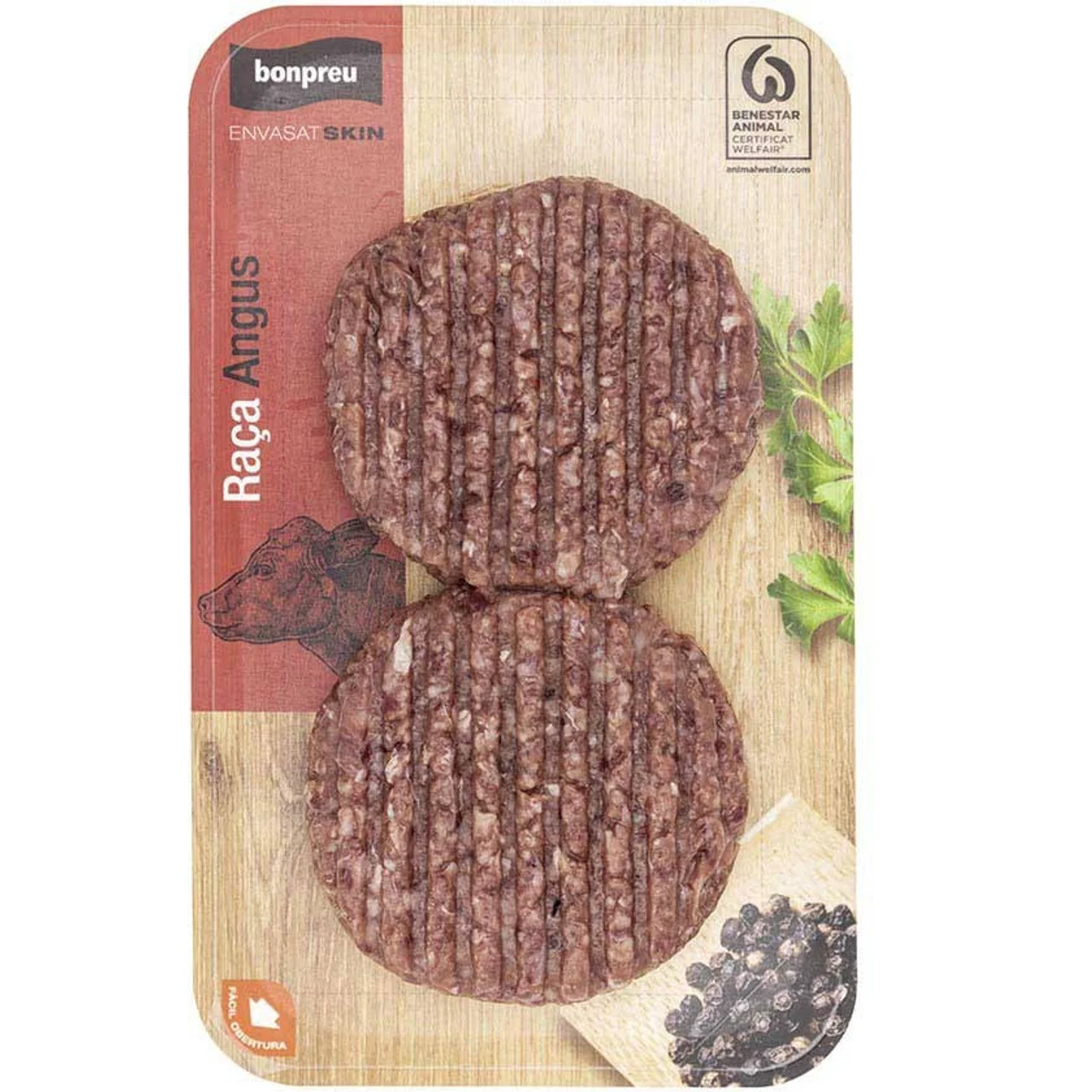 BONPREU Burger meat de vacuno Angus