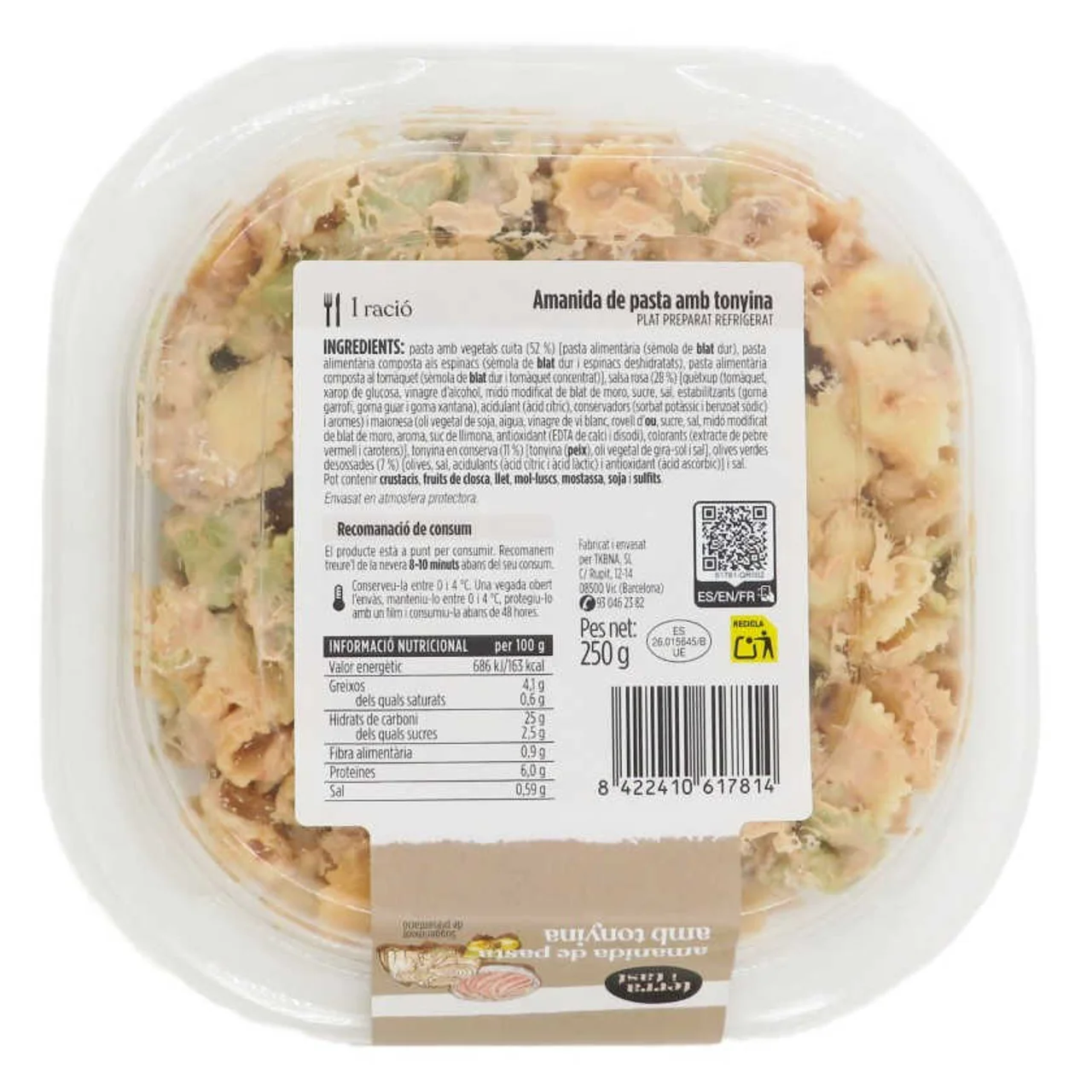 TERRA I TAST Ensalada de pasta con atún