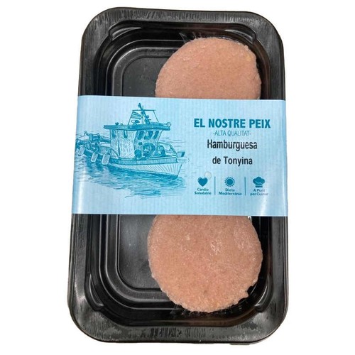  Hamburguesa de tonyina en safata de 160 grams