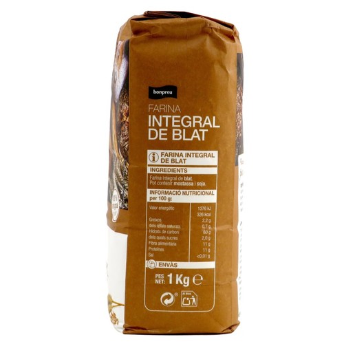 BONPREU Farina integral de blat