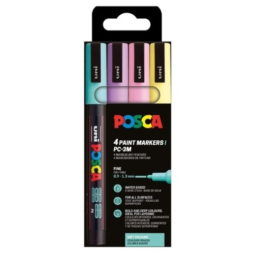 POSCA Retoladors pastel 4 colors