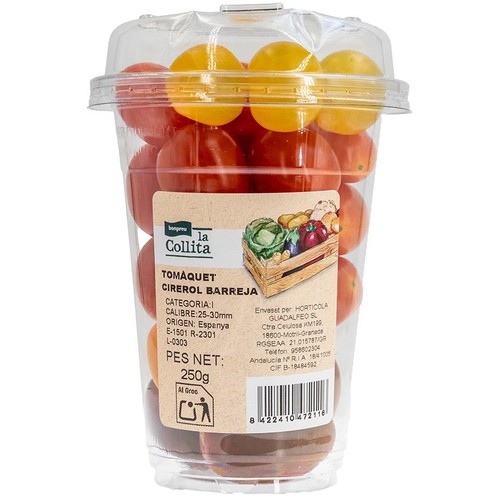 LA COLLITA Barreja de tomàquet cirerol en pot de 250 g