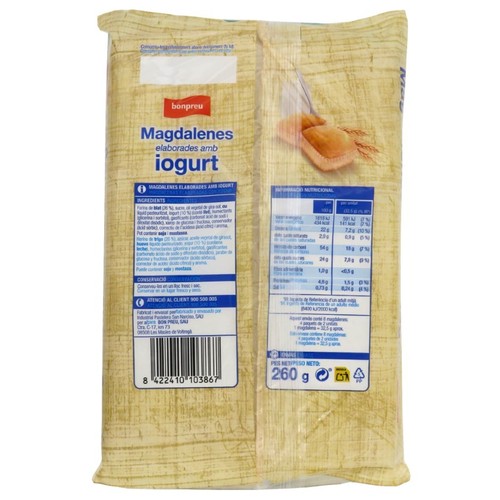 BONPREU Magdalenes de iogurt