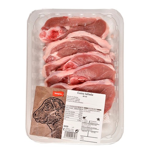 BONPREU Cuixa tallada amb os de xai