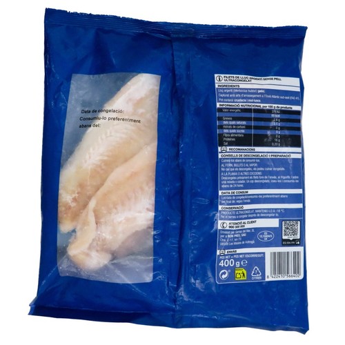 BONPREU Filets de lluç Argentí sense pell