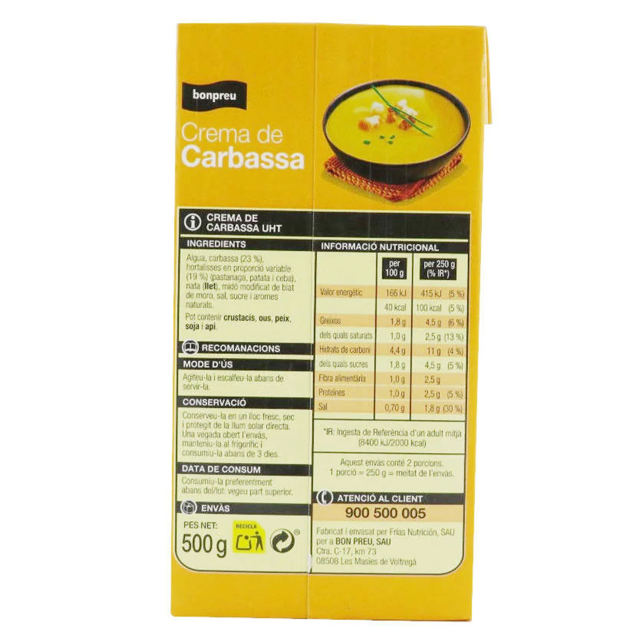 BONPREU Crema de calabaza