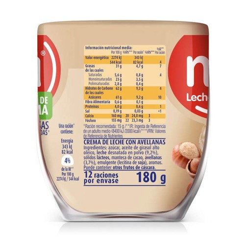 NOCILLA Crema de llet amb avellanes