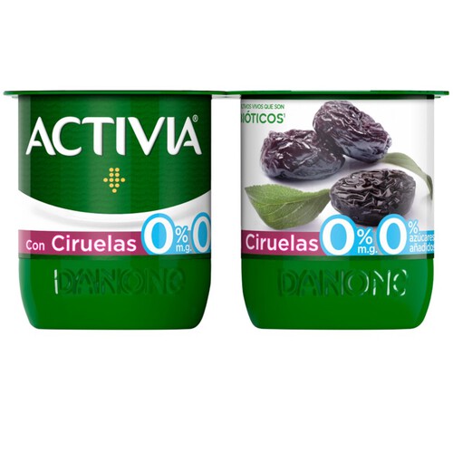 ACTIVIA Iogurt amb prunes 0%