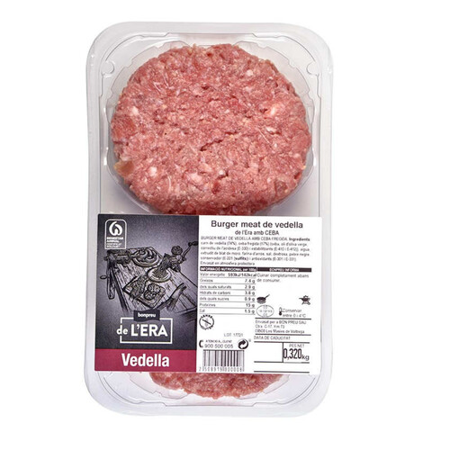 BONPREU DE L'ERA Burger meat de vedella amb ceba