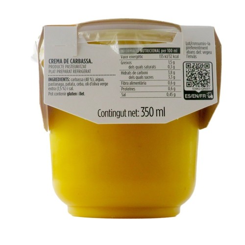 TERRA I TAST Crema de carbassa