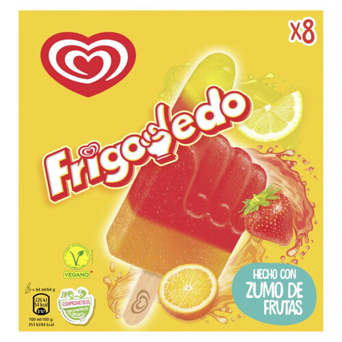 FRIGO Gelat amb suc de fruites Frigodedo