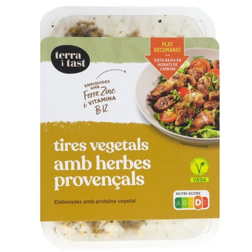 TERRA I TAST Tires vegetals amb  herbes provençals