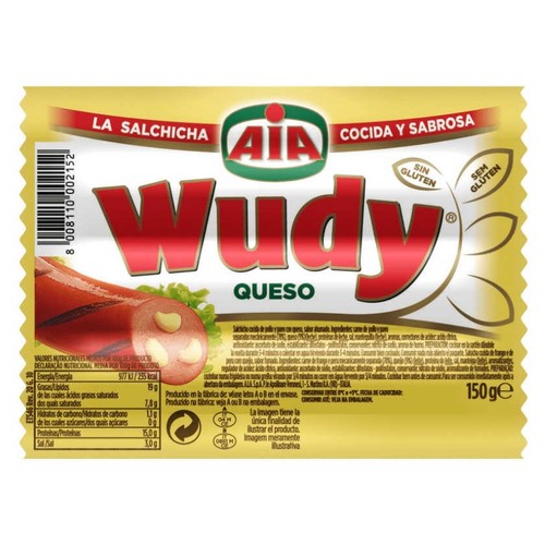 WUDY Salsitxes de pollastre i indiot amb formatge
