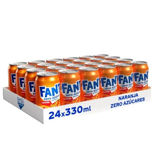 FANTA LLIM. ZER Refresco de limón zero azúcar 24x33 cl en lata