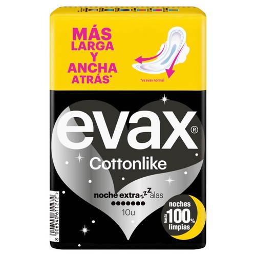 EVAX COTTONLIKE Compresa de nit extra amb ales
