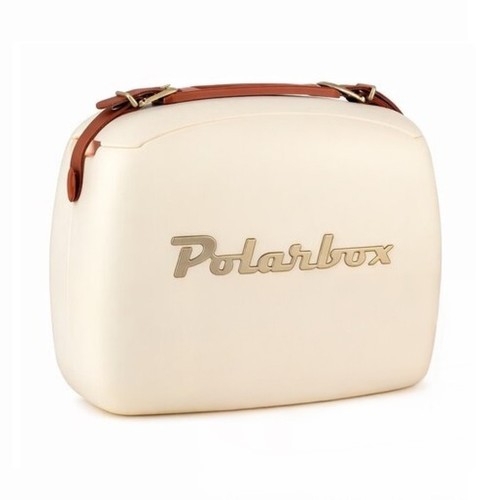 POLARBOX Nevera portàtil de color crema i daurat 6 L