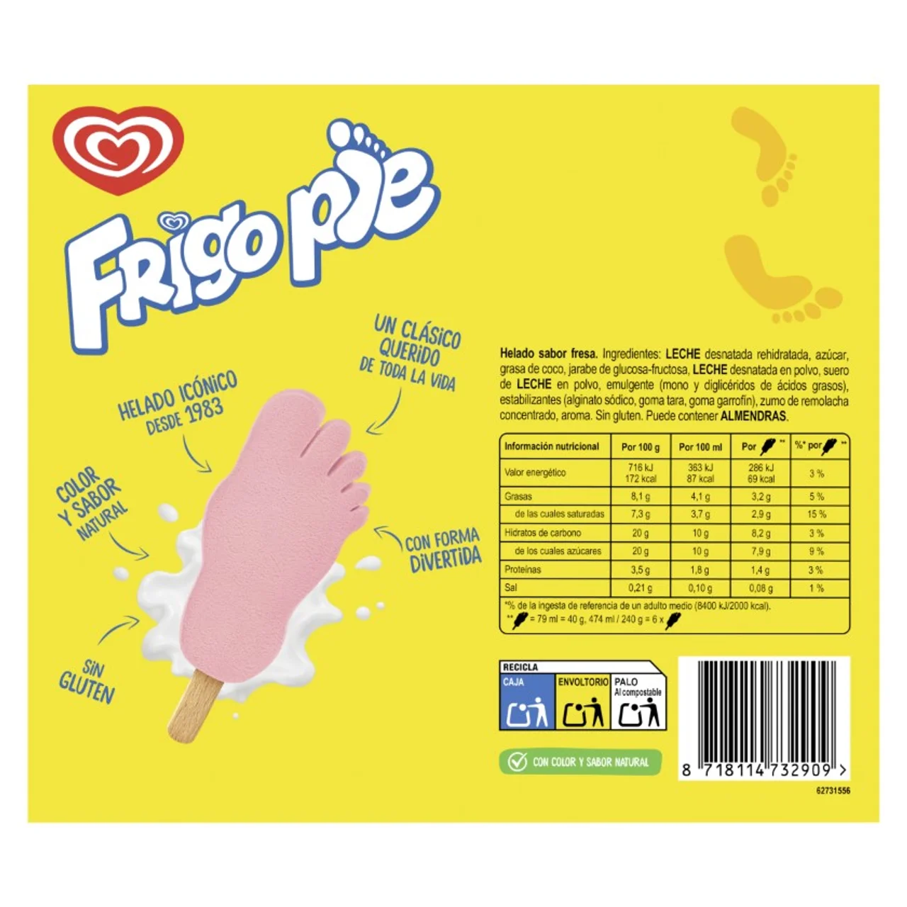 Helado de fresa