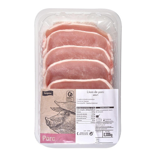 BONPREU Llom de porc extra fi