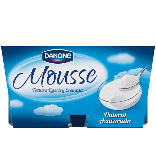 DANONE Mousse de iogurt natural
