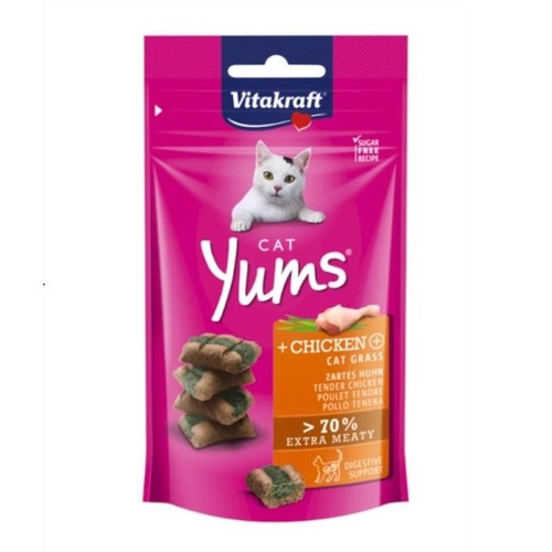 VITAKRAFT Snack amb pollastre i herba gatera per a gat Yums