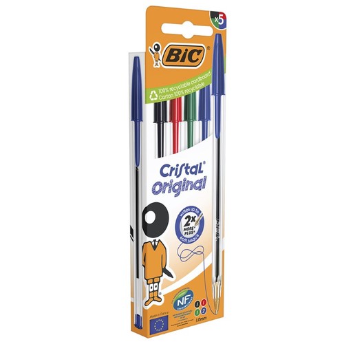 BIC Bolígraf colors blau, negre i vermell