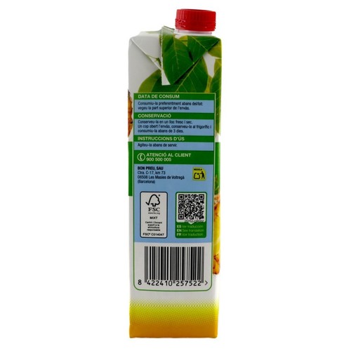 BONPREU Beguda de suc de pinya 0% sucres afegits