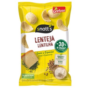 Snack de lentejas con sabor a queso y especias
