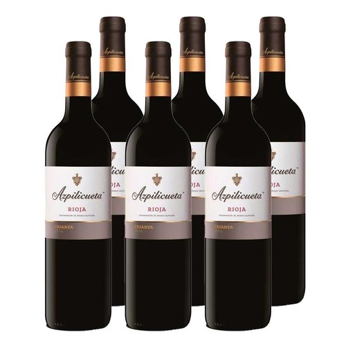 AZPILICUETA Caixa 6u. vi negre criança DO Rioja
